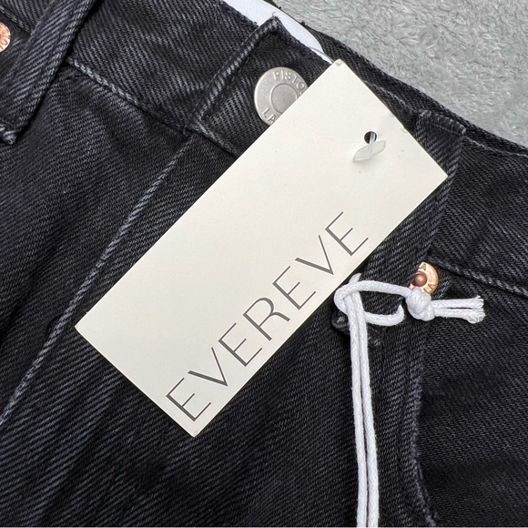 Pistola Alice Denim Midi Skirt Womens 28 Black Underground Evereve Raw Hem NWT - Picture 3 of 10